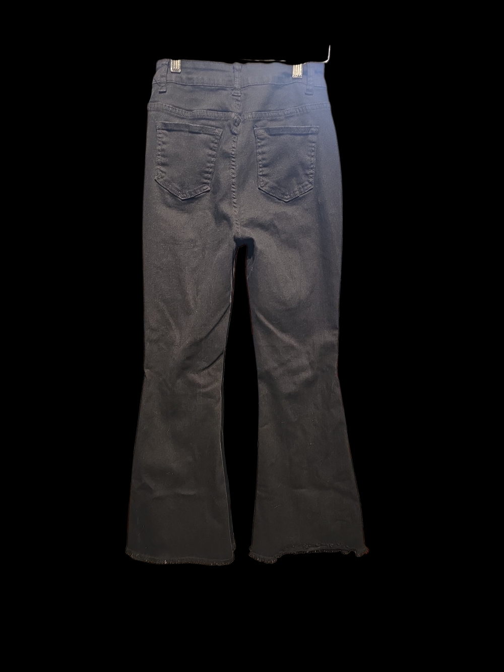 Highwaist Black Distressed Flare Jeans - Picture 3 of 5